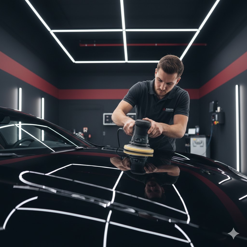 Professionelle Fahrzeugpolitur